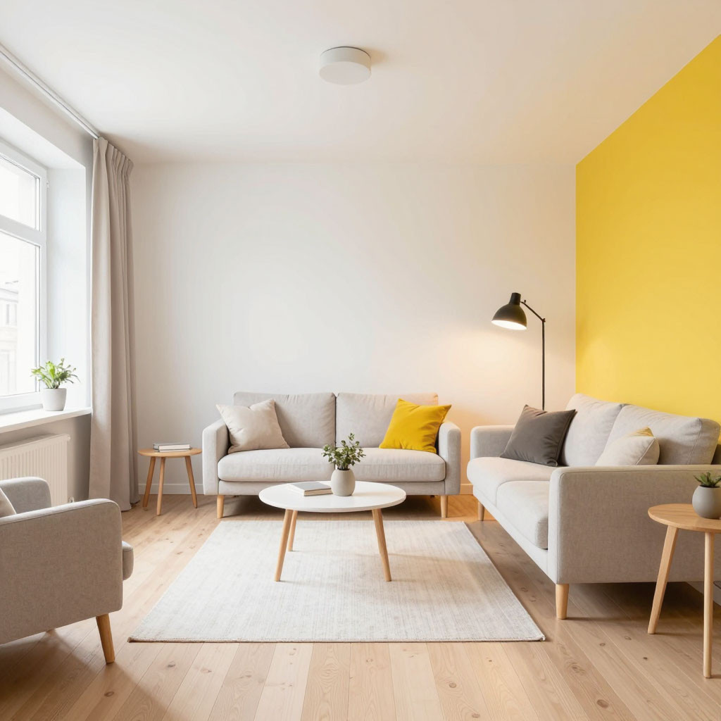 Акцен Flugger - яркая стена