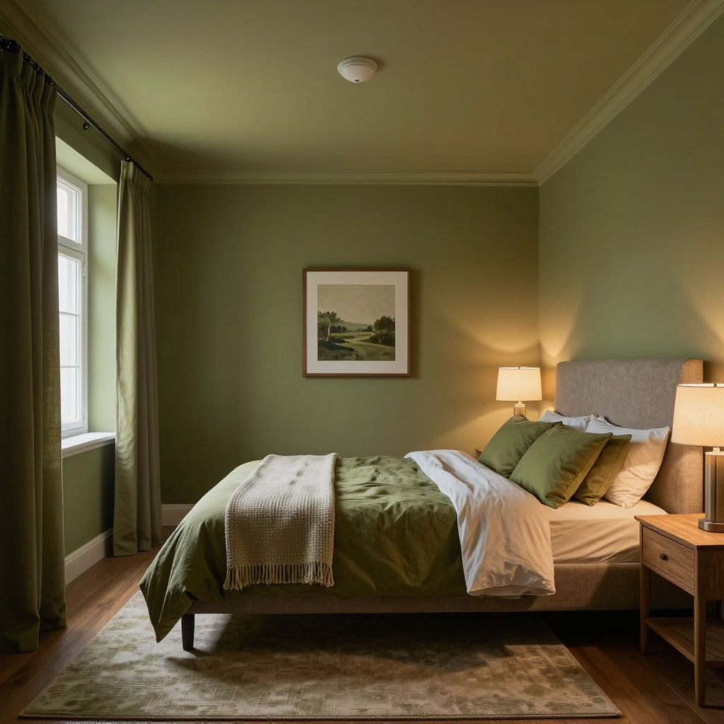 Игра пространством - красим потолок в цвет стен