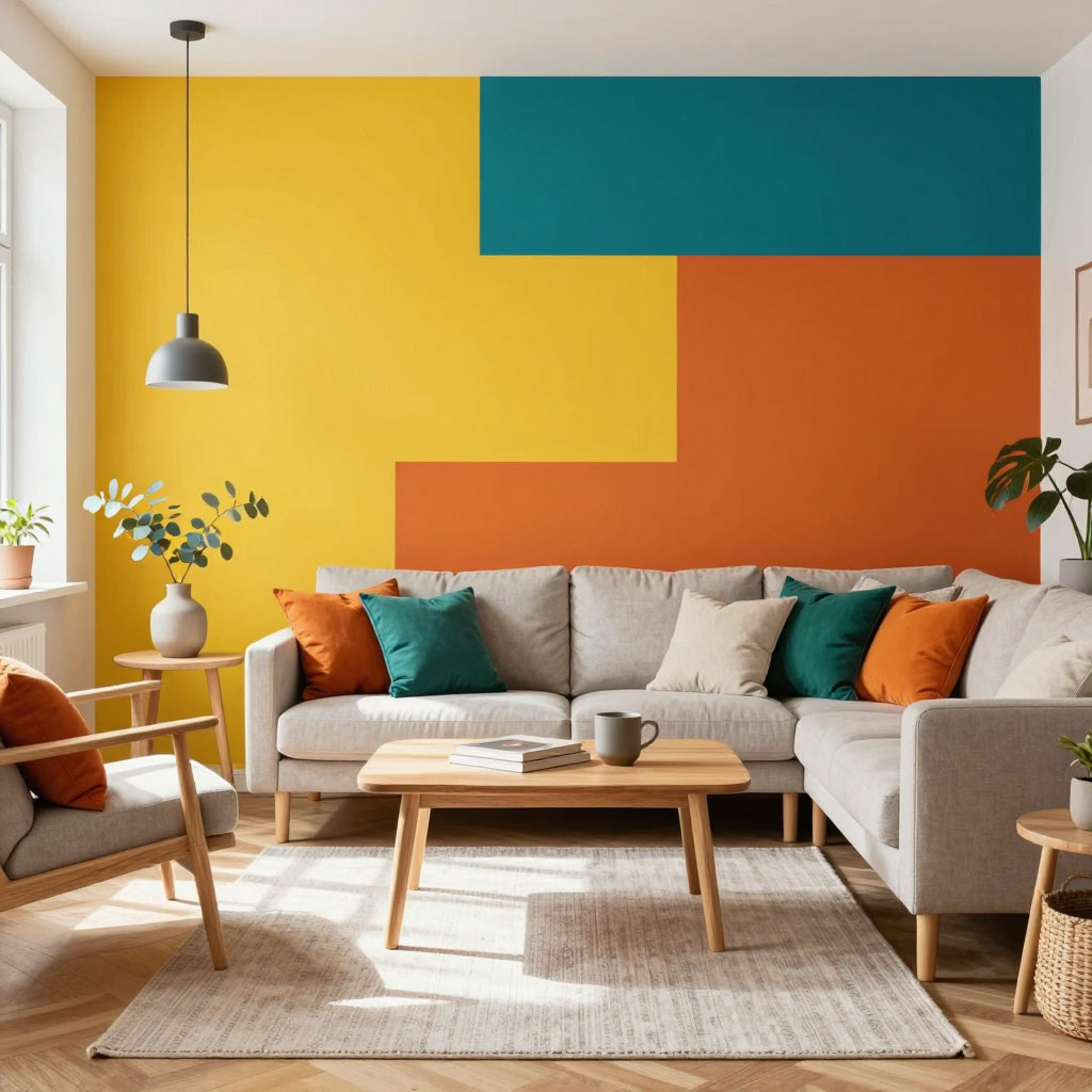 Акцентная стена с краской X Krasky